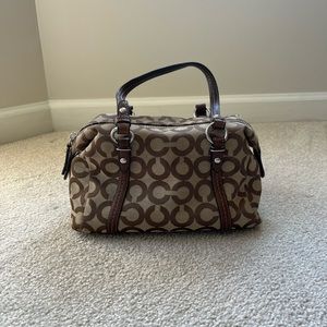 Coach Julia Op Art Small Top Handle Bag